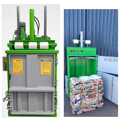 Belownica pionowa prasa do papieru kartonu i folii Ecobalers VB100 bela 80-120kg