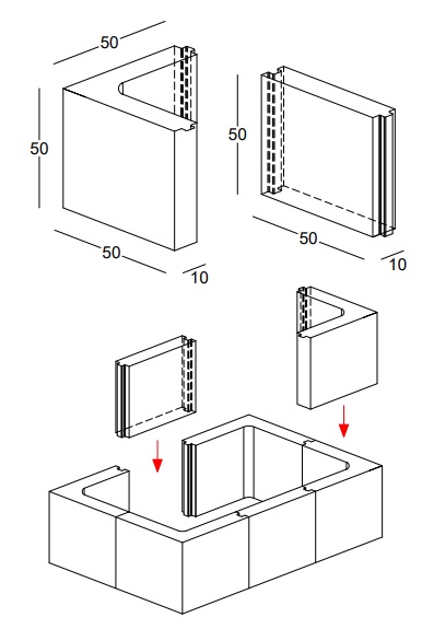 Donica betonowa modułowa ROYAL