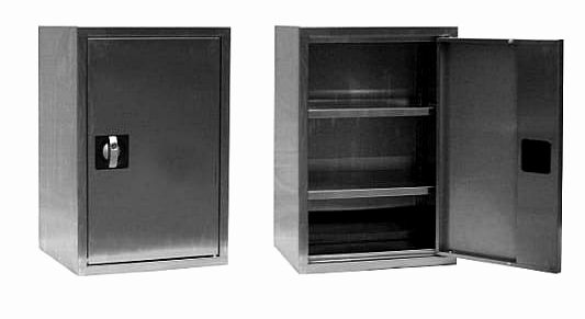 Szafa metalowa nierdzewna SBM 101 ze stali kwasoodpornej 304 AISI jednodrzwiowa