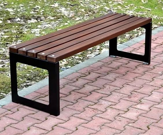 Ławka stalowa miejska bez oparcia IGA III W189