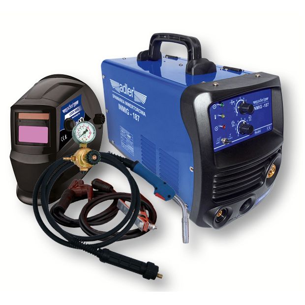 Spawarka z przyłbicą samosciemniającą Adler INMIG-187 180A MIG/MAG-MMA