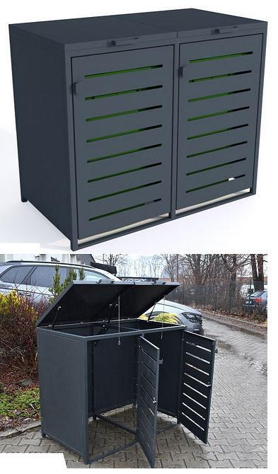 Zabudowa do pojemników na odpadki III 2x120l Krosstech