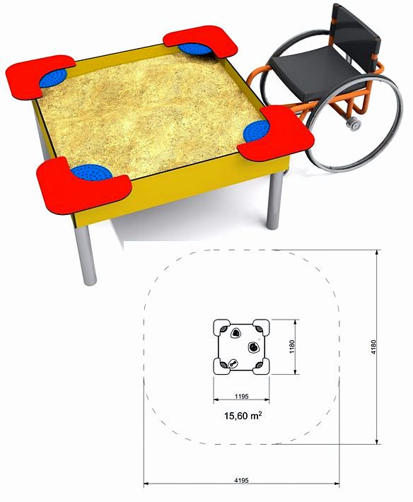 Urządzenie na plac zabaw Piaskownica Somero 1 CT-IN-01 Integrado PlayPark