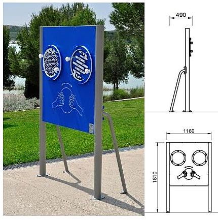 Urządzenie do rehabilitacji w siłowniach plenerowych Tablica z labiryntami AO-RE-020 PlayPark