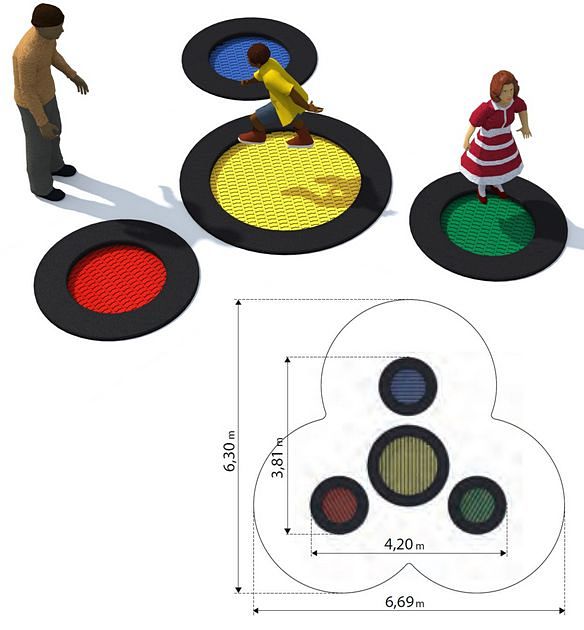 Urządzenie na plac zabaw Trampolina Tuto 2 MA-SA-102 PlayPark