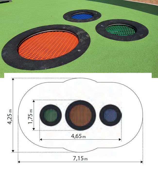 Urządzenie na plac zabaw Trampolina Tuto 1 MA-SA-101 PlayPark