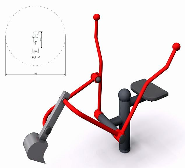 Urządzenie na plac zabaw Koparka Digo KS-RO-01 Roto PlayPark