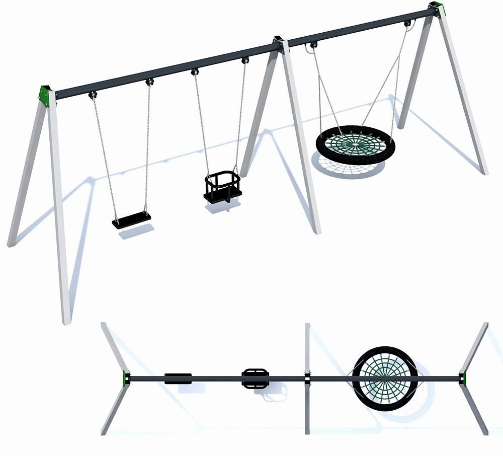 Urządzenie na plac zabaw Huśtawka wahadłowa Neptune 3 IS-RO-303BS Roto PlayPark
