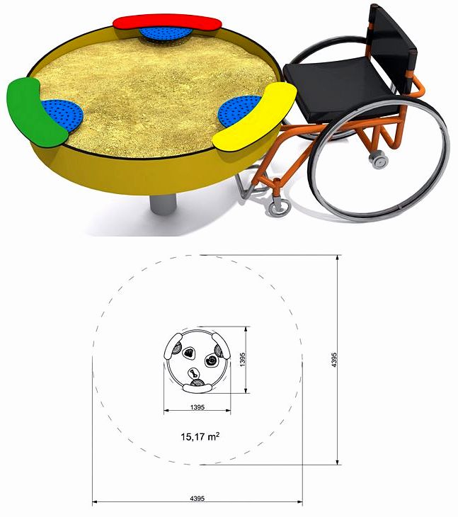 Urządzenie na plac zabaw Piaskownica Somero 3 CT-IN-03 Integrado PlayPark