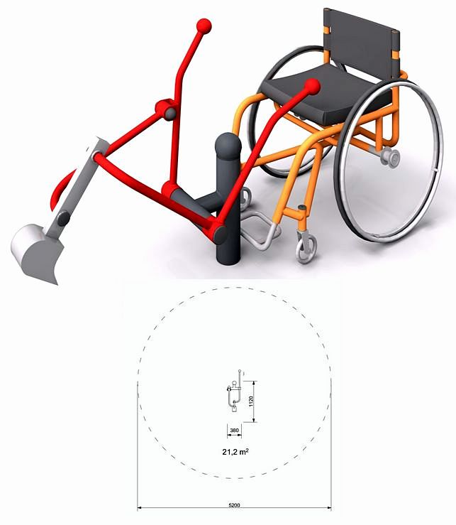 Urządzenie na plac zabaw Koparka integracyjna Digo-I KS-IN-01 Integrado PlayPark