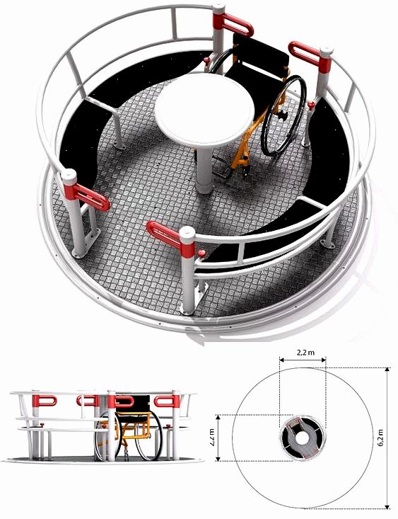 Urządzenie na plac zabaw Karuzela Yugo 2 GM0622 Integrado PlayPark
