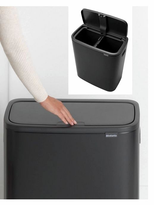 Kosz TOUCH BIN BO 2x30L Matt Black