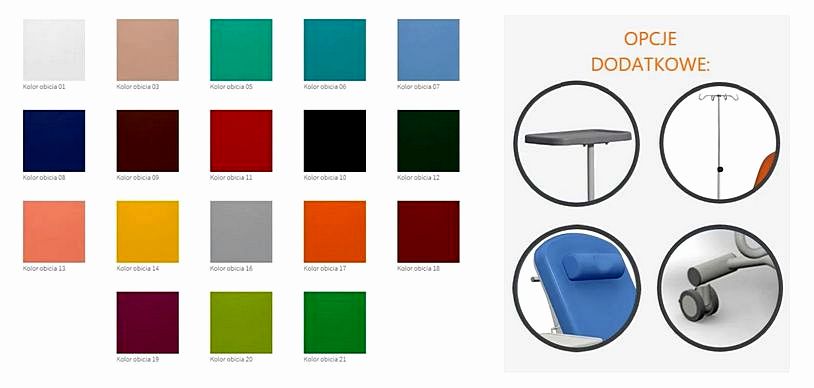 Całkowita długość fotela 1445 mm Całkowita szerokość fotela 880 mm Szerokość siedziska 550 mm Wysokość siedziska 500 mm