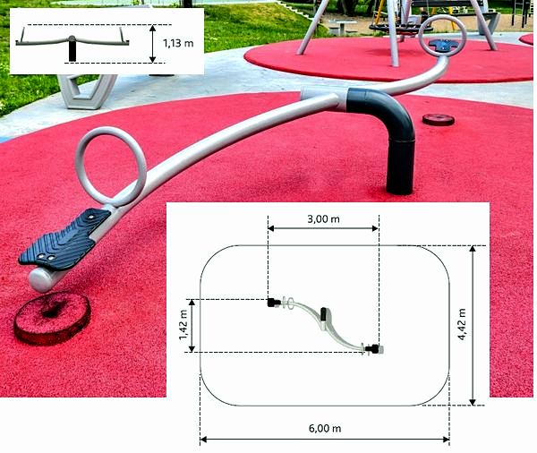 Urządzenie na plac zabaw Huśtawka wagowa Snake GM1652 Roto PlayPark