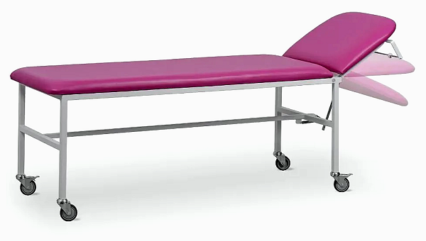 Kozetka lekarska z regulowanym podparciem SR-S na kółkach Malow