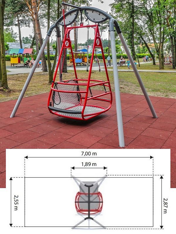 Urządzenie na plac zabaw Huśtawka Saturn GM1611 Integrado PlayPark