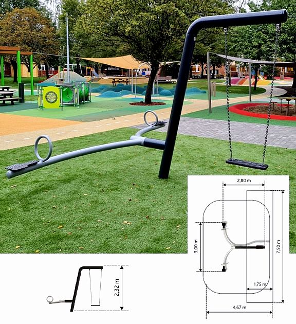 Urządzenie na plac zabaw Huśtawka Mantis GM1642 Roto PlayPark