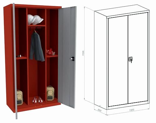 Szafa metalowa strażacka STRSB1200