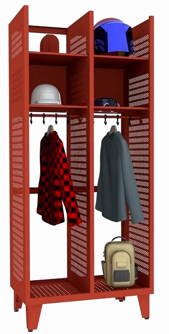 Szafa metalowa strażacka wentylowana STRN400/2 WEN