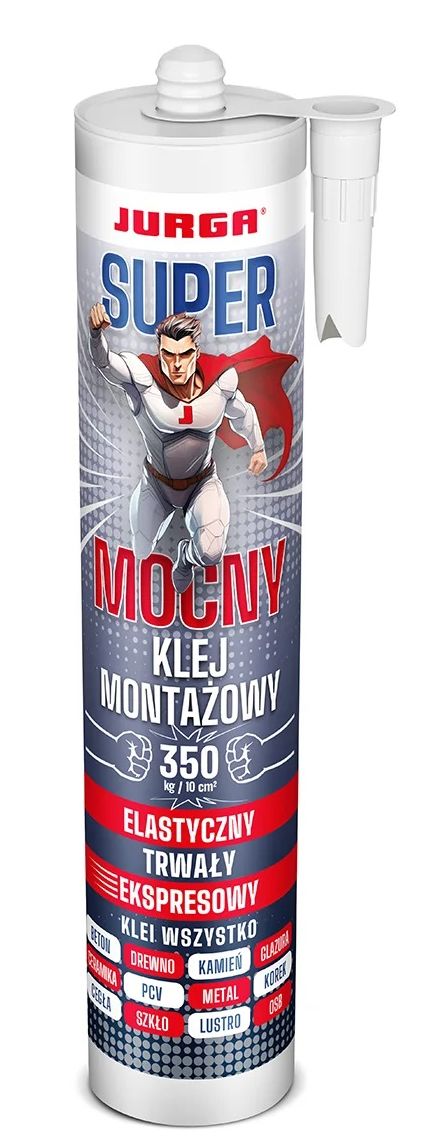 Klej montażowy Super Mocny 290ml Jurga