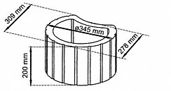Gazon betonowy 34,5x27,8x20