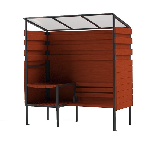 Ławka parkowa drewniano stalowa dla matki karmiacej 1397 długość 202 cm  