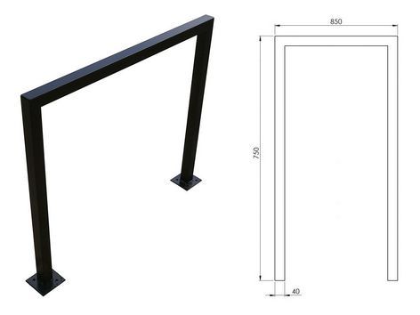 Stojak rowerowy stalowy Modern 4105