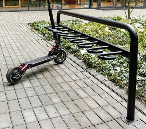 Stalowy stojak na hulajnogi Frida 9 stanowiskowy