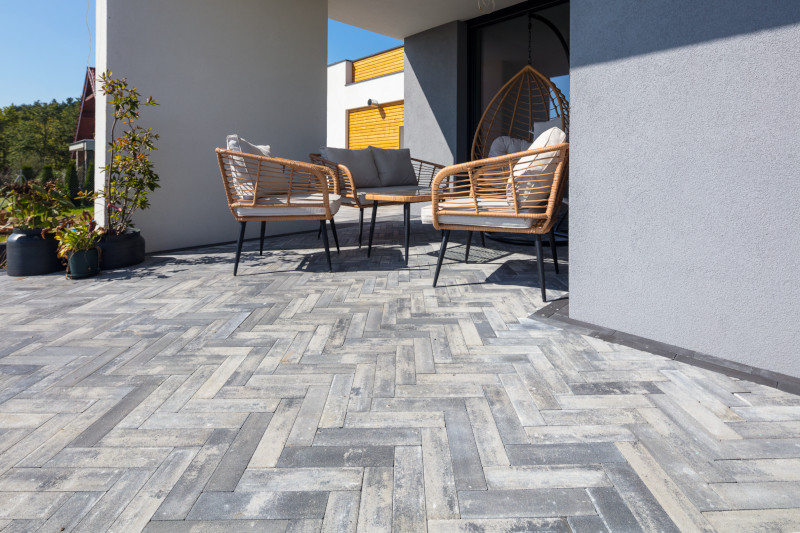 POLBRUK METRIK kostka nerino aranżacja