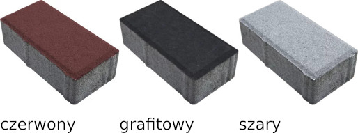 Polbruk prostokąt 6 cm z fazką kolorystyka