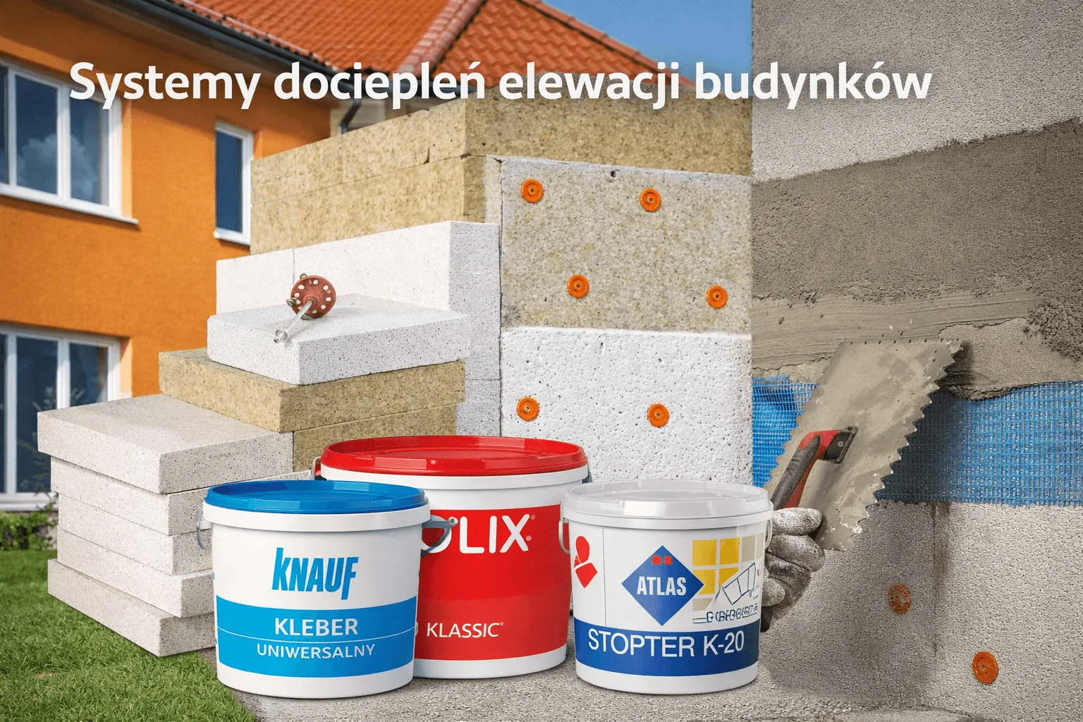 Systemy dociepleń elewacji budynków