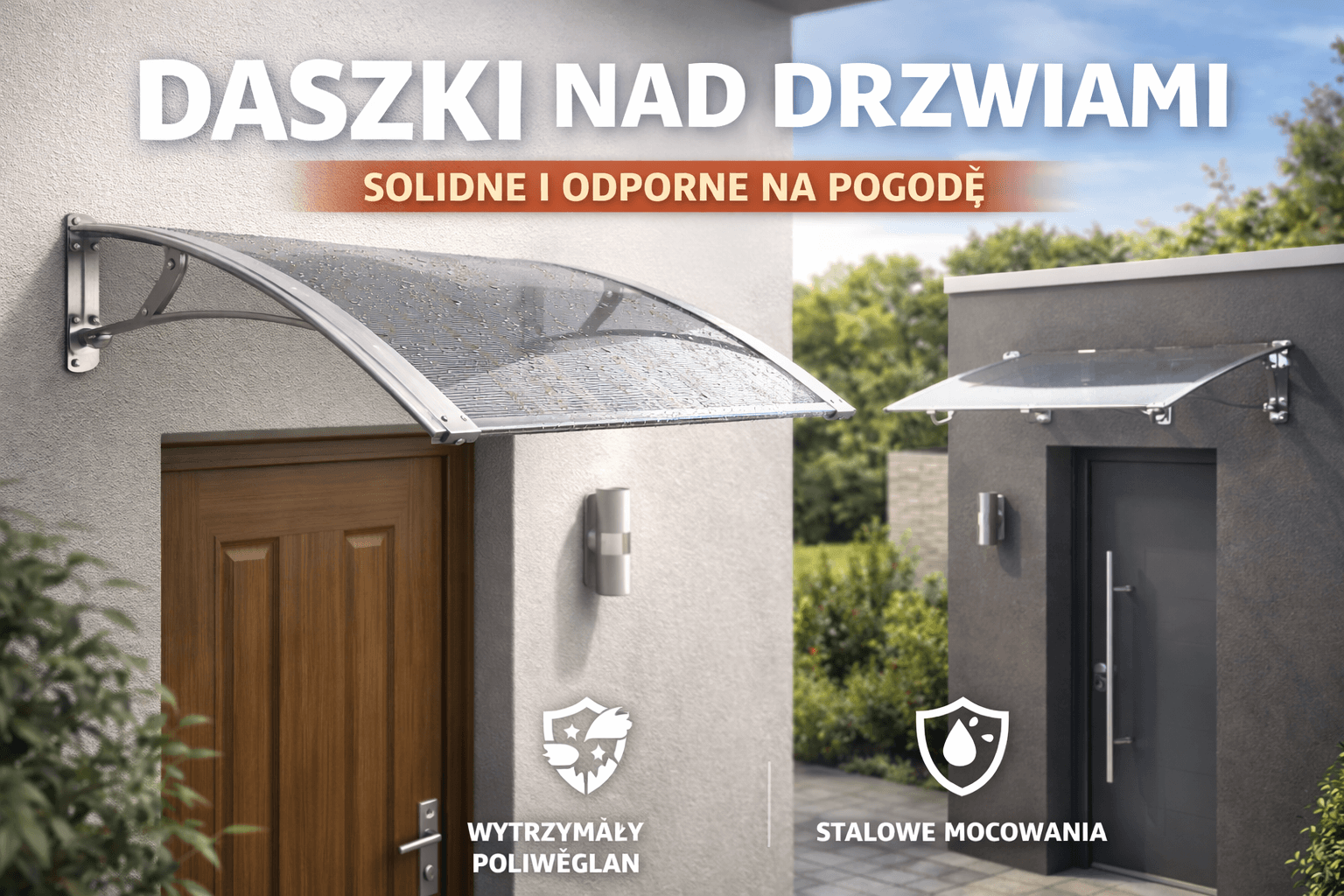 Co należy wiedzieć o szklanych daszkach nad drzwi